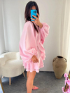 Poplin ELBİSE TOZPEMBE