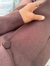 Premium Belden Oturtmalı Blazer Takım Kahverengi 