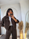 Premium Bomber Takım Acıkahve