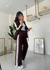 Şeritli Blazer Takım Mürdürm