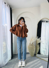 Süet Bomber Ceket Camel