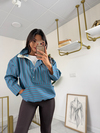 Sugeçirmez Sweatshirt Mavi