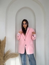 Tozpembe Oversize Kaşe Kaban