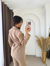 Vintage Blazer Takım Kahve