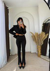 Vintage Blazer Takım Siyah