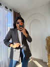 Yünefekt Blazer Antrasit