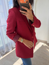 Yünefekt Blazer Bordo