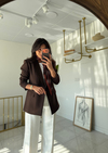 Zara  Kahverengi Blazer(Fular Hediyeli)