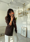 Zara  Kahverengi Blazer(Fular Hediyeli)