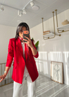 Zara Kırmızı Blazer Ceket (Fular Hediyeli)