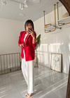 Zara Kırmızı Blazer Ceket (Fular Hediyeli)