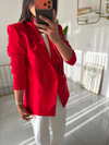 Zara Kırmızı Blazer Ceket (Fular Hediyeli)