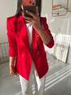 Zara Kırmızı Blazer Ceket (Fular Hediyeli)
