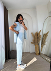 Zara Model Vatkalı Yelek Takım Bebemavi