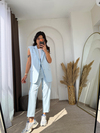 Zara Model Vatkalı Yelek Takım Bebemavi