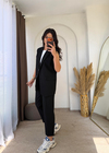 Zara Model Vatkalı Yelek Takım Siyah