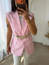 Zara Vatkalı Yelek Tozpembe