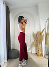 Zr Gold Düğmeli Takım Bordo