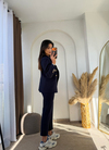 Zr Gold Düğmeli Takım Lacivert 