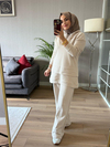 İşlemeli Pantolon Takım Bej