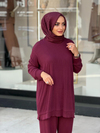 Triko Pantolon Takım Bordo