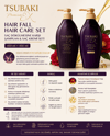 TSUBAKI Premium EX Hair Fall Hair Care Set | Saç Dökülmesine Karşı Şampuan & Saç Kremi Seti 450 ml + 450 ml
