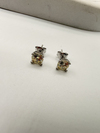 4MM PIRLANTA MONTÜR G-COLOR SARI TAŞLI KÜPE