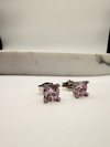 PEMBE TAŞLI 4MM PIRLANTA MONTÜR KÜPE
