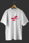 1 Mayıs Emekçiler Günü Baskılı Oversize Bisiklet Yaka T-shirt - Beyaz