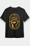 1 Mayıs Labor Day Emekçi Temalı Baskılı Oversize Bisiklet Yaka T-shirt - Siyah