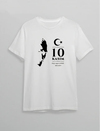10 Kasım Atatürk Anma Günü Silüet Baskılı Oversize Bisiklet Yaka T-shirt - Beyaz
