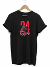 24 Kasım Öğretmenler Günü Öğretmen Hediyesi Baskılı Oversize T-shirt - Siyah