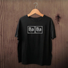 Babalar Günü Hediye Baba Temalı Baskılı Oversize Bisiklet Yaka T-shirt - Siyah