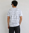 Erkek Batik Desenli Tişört Bisiklet Yaka Kısa Kol Regular Fit T-shirt - Gri