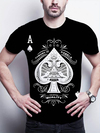 Erkekkısa Kollu Yuvarlak Yaka Desenli Viskon T-shirt