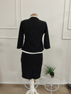 Kadın Ip Askılı Midi Ithal Krep Elbise Ve Düğmesiz Onu Açık Ithal Krep Ceket Ikili Takım