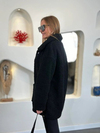 Kadın Uzun Kollu Cep Ve Düğme Detay Wellsof Kumaş Peluş Hırka