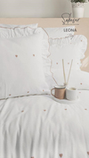 Şaheser Home Collection Jakarlı Nevresim Takımı Çift Kişilik Leona Bej