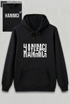 Sevgililer Günü Hanımcı Hediye Baskılı Oversize Kapüşonlu Sweatshirt - Siya