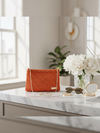 Burché Orange Amélie Clutch Çanta