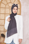 Aker Elegance Monogram Şal - Füme 913