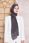 Aker Elegance Monogram Şal - Füme 913