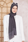 Aker Elegance Monogram Şal - Füme 913