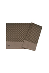 Aker Elegance Monogram Şal - Kahve 932