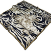 Aker İpek Eşarp - 8478713-922 Bej Lacivert Twill