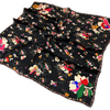 Aker İpek Eşarp - 8863713-911 Siyah Kırmızı Twill