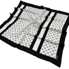 Aker İpek Eşarp - 8901713-971 Siyah Beyaz Twill