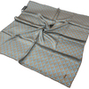 Aker İpek Eşarp - 8912713-931 Mavi Kahve Twill