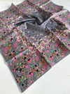Aker İpek Eşarp - 8931713-971 Gri Twill