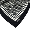 Aker İpek Eşarp - 8968713-912 Siyah Ekru Twill